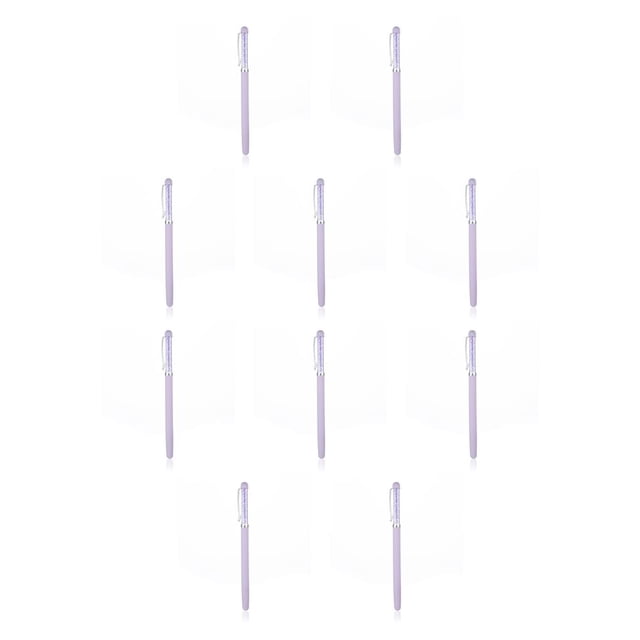 Inteprter Pluma de pintura de diamantes de imitación 5D Agarre cómodo ergonómico con puntas Herramientas de perforación Artesanías de bricolaje violeta 10piezas Inteprter CBP390505