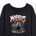 thumbnail image 3 of Marvel Spider-Man - Miles Morales Spray Paint - Ladies French Terry Pullover Long Sleeve Shirt, 3 of 5