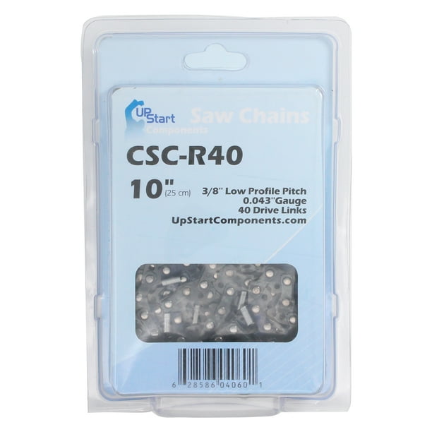10Inch Chainsaw Chain Replacement for Ryobi P546 (10", 3/8", .043", 40 Drive Links) Walmart