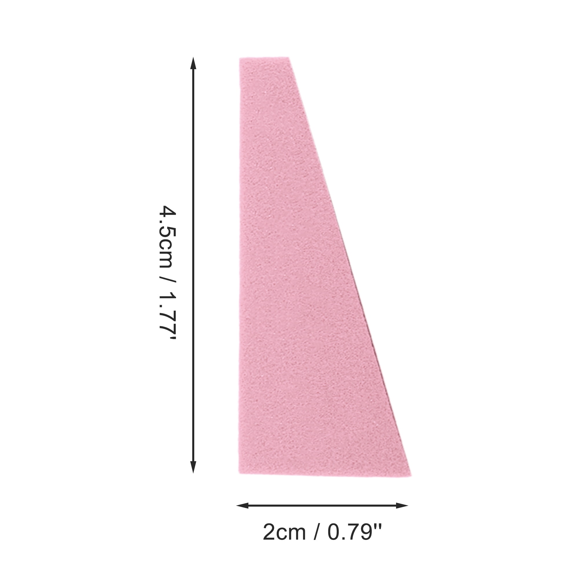 Unique Bargains 50 Pcs Trapezoid Face Makeup Sponge for Bedrooms Pink