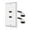 White, variant on HDMI Wall Plate - Dual (2 Port) HDMI Socket Plug Jack Outlet Decorative Face Cover Mount Panel with 4K UHD ARC/eARC Ethernet Pass-Thru Support Flexible High Speed Extension Pigtail Coupler Cable