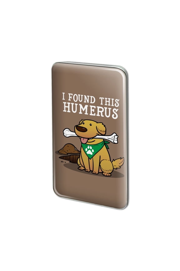 I Found This Humerus Bone Dog Humorous Metal Rectangle Lapel Hat Pin Tie Tack Pinback