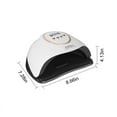 thumbnail image 3 of Nail Lamp Quick Nail Dryer With 4 Timer Settings LCD Display LED Gel Nail Lamp With Portable Handle Nail Art Curing Lamp For Manicure And Pedicure, Xinsrenus Under $5! Nail Lamp Quick, 3 of 7