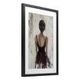 thumbnail image 2 of Stupell Industries Transitional Portrait of Woman in Burgundy Black Framed Print Under Glass, 14 x 20, by Petals Prints Design, 2 of 8