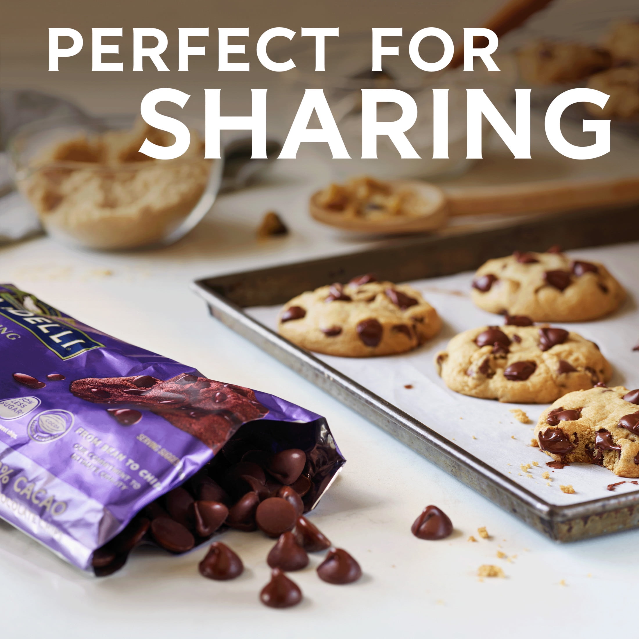 GHIRARDELLI 72% Cacao Dark Chocolate Premium Baking Chips, Chocolate Chips for Baking, 10 oz Bag