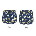 thumbnail image 6 of Uemuo Funny Chicken Pattern Women's Athletic Shorts High Waisted Running Shorts with Liner Pockets Gym Elastic Workout Shorts-Small, 6 of 9