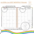 thumbnail image 4 of Planner 2026-2027 Calendar Notebook(Jul.2026-Jun.2027,6.3"x8.5") Weekly Monthly Planner for Women Men 2026-2027 Planner Supplies-Flower, 4 of 9