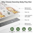 thumbnail image 3 of 79x71 Extra Large Baby Play Mat for Floor, Foldable Foam Playmat for Babies 0-12 Months & Kids, Non-Toxic Waterproof Baby Mat for Floor, Thick Playpen Mat for Tummy Time Crawling, 3 of 9