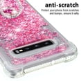 thumbnail image 4 of Funda para Samsung Galaxy S10 Plus con Brillo Líquido Flotante, Purpurina, Parachoques y Anillo Giratorio Soporte, 4 of 5