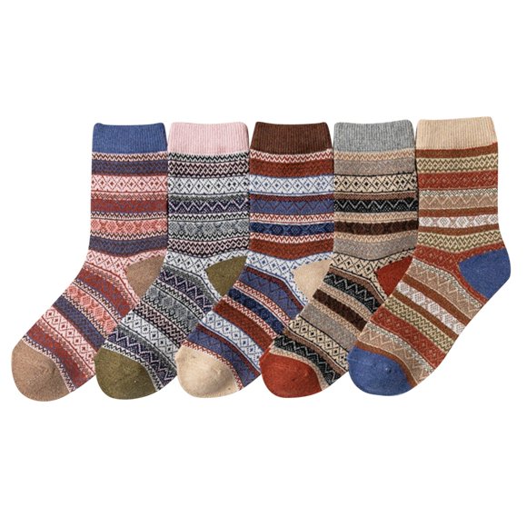 GDREDA Stocking Stockings for Women Winter Warm Thick Soft Wool Socks Idea for Christmas Casual Wear Pink,One Size