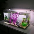 thumbnail image 3 of Unique Bargains 3 Pcs Aquarium Plants Decorations Artificial Aquatic Plant Purple 11.81", 3 of 6