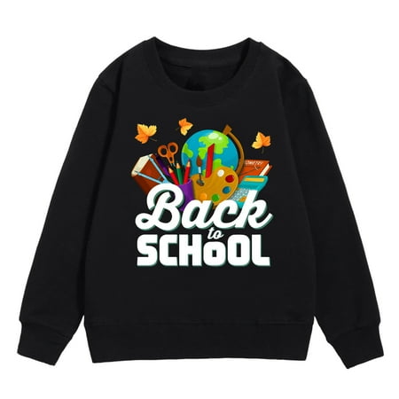 

Sweatshirts for Kids Back To School Winter Long Sleeve Warm Comfortable Top Fashion Casual Hoodies for Kids