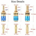 thumbnail image 4 of 6Mm 8Mm Air Cooled Gas Water Adapter Quick Connector Fitting For Mig Tig Welding, 4 of 5