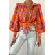 thumbnail image 5 of Blusa Vintage con estampado Floral para mujer, camisa de manga farol con cuello vuelto, ropa de calle Bohemia elegante para playa, trajes de verano, Tops femeninos, 5 of 5