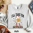 thumbnail image 3 of Deviled Egg Sweatshirt, Funny Thanksgiving Sweater, Cute Fall Shirt, Fall Season Sweater, Thanksgiving Dinner Sweatshirt, Thanksgiving Food 1574680608, 3 of 6