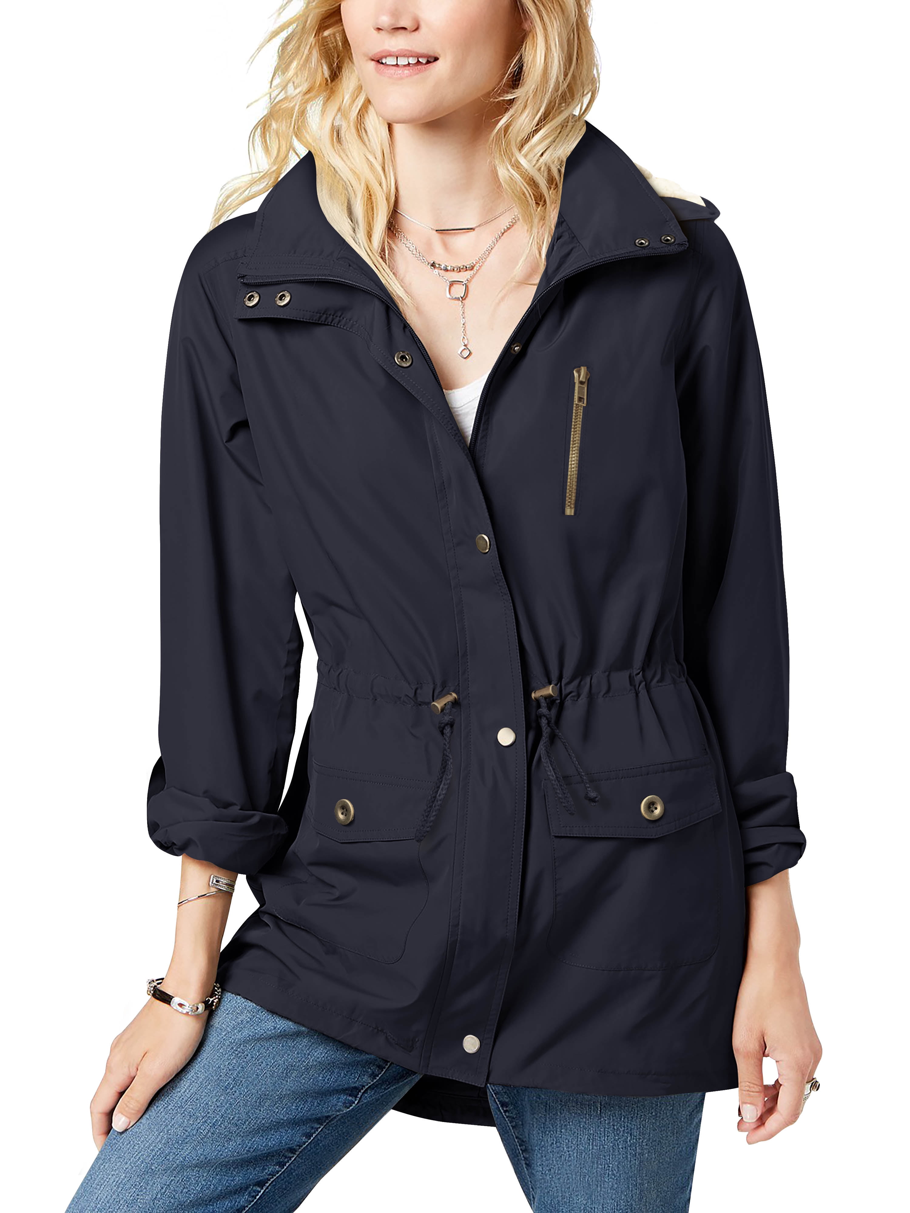 Ma Croix Womens Sherpa Lined Hooded Fur 