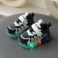 thumbnail image 5 of Splozh Boys Girls Shoes Boys Sneakers Kids Light up Shoes Toddler Girls Boys Breathable Led Flashing Sneakers,Black 8, 5 of 6
