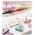 thumbnail image 2 of Becaristey Multi-size Colorful Hollow Out Binder Notes Clips Letter Paper Clip Office vintage copper L 1Set, 2 of 6