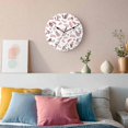 thumbnail image 3 of Wall Clock Red Berry Leaves Clocks PVC Silent Non-Ticking Battery Operated Decorative Pastoral Floral Herb Plant Round Clock for Home Living Room Kitchen Bedroom Office School Wall Decor 14 Inch, 3 of 9