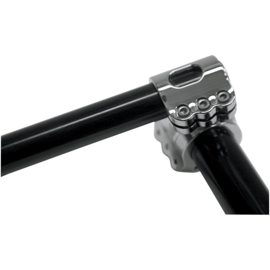 Color: Silver KW06-01-8008-R Conventional 10in Klock Werks Klip Hanger Handlebar Raw Handle Bar Size: 1 1/4in 