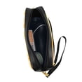 thumbnail image 4 of YFYANG Leather Portable Travel Small Makeup Bag, Multifunctional Storage Bag, Yellow Aperture Pattern Cosmetic Bag, 4 of 4