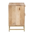 thumbnail image 3 of Powell Janie 2 Drawer Accent Cabinet, Natural Rattan and Gold Finish, 3 of 12