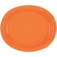 thumbnail image 2 of Oval Paper Plates, 12 in, Orange, 8ct, 2 of 2