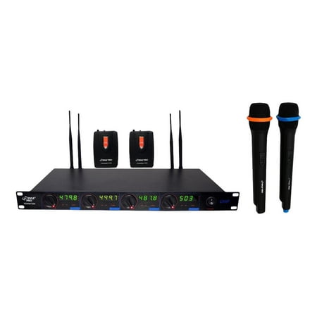PylePro PDWM7300 Wireless Microphone System - 480 MHz to 560 MHz System Frequency