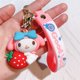 thumbnail image 1 of Nuevo llavero Kawaii Sanrio, colgante de muñeca Kuromi de dibujos animados, decoración de mochila, llavero de coche, mochila, adornos, regalos de joyería xuanjing  unisex, 1 of 2