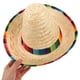 thumbnail image 5 of Sombrero de paja mexicano con ribete, accesorio para disfraz mexicano, para adultos y niños, para fiestas, 43 cm de diámetro, color beige, 5 of 7