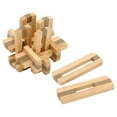 thumbnail image 1 of Wooden Interlocking Puzzles, Wooden Unlock Interlock Toy Prevent Alzheimer Logical Thinking Improve Flexibility  For Home Play, 1 of 8