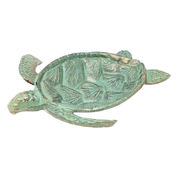 Sea Turtle Jewelry Tray - Nautical Decorative Antique Bronze Trinket Dish
