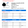 thumbnail image 2 of CV Boot Kit - Compatible with 2000 - 2006 BMW X5 2001 2002 2003 2004 2005, 2 of 2