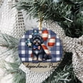 thumbnail image 3 of Patriotic Havanese 4th of July Independence Paws Ceramic Round Ornament Havanese Dog Lover Gifts Idea Home Tree Decor - 02010, 3 of 5
