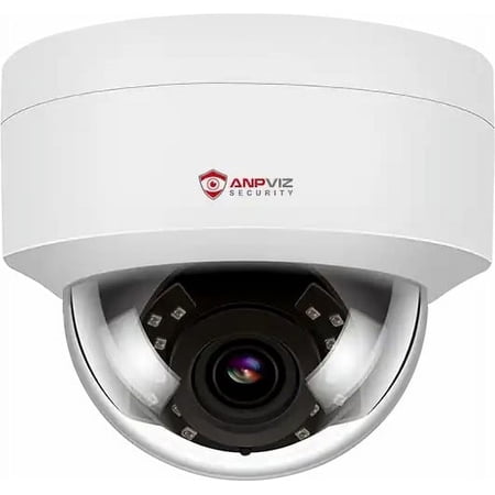 Anpviz 4K UltraHD 8MP PoE Dome Security Camera Outdoor Indoor with Human Vehicle Detection, 100ft IR Night Vision, Built-in Microphone, IP66 Weatherproof