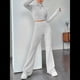 thumbnail image 4 of Conjunto de Pijama de Larga para Mujer, Conjunto de Pijama Informal de 2 Piezas, Ropa de Dormir de Otoño Gris XS, 4 of 9