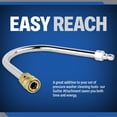 thumbnail image 5 of ESSENTIAL WASHER 120 Degree Bend Pressure Washer Gutter Cleaner Attachment with 1/4'' Quick Connect Brass Coupler and Plated Steel Plug, 5 of 7