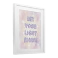 thumbnail image 2 of Stupell Industries Eclectic Let Your Light Shine Pastels White Framed Print Under Glass, 17 x 21, by Lil' Rue, 2 of 8