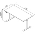 thumbnail image 6 of Bush Business Move 60 Series 60" x 30" Adjustable Standing Desk in Storm Gray, 6 of 6