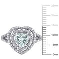thumbnail image 2 of Everly Women's Aquamarine 10k White Gold Ring, 2 of 8