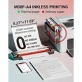 thumbnail image 2 of M08F A4 Thermal Printer Wireless Portable Handheld Bluetooth Mini Personal Home Office Printers ,Easy to Operate, 2 of 5