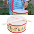 thumbnail image 4 of Kid Hand Drum Set, Fine Workmanship Wood Drum,  Safe Long Service Life For Christmas Gifts Practice Musical Instrument Lovers Children, 4 of 8