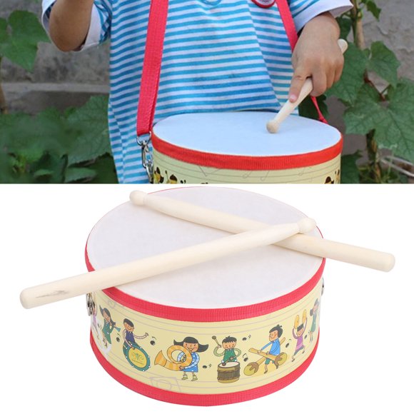 Beat Drum, Safe Natural Materials Non-Toxic Sturdy Fine Workmanship Long Service Life Kid Hand Drum Set, For Christmas Gifts Children