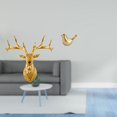 thumbnail image 2 of Escultura De Ciervo Majestuoso, Fusión De Aves, Moderna Escultura De Resina Bohemia Para Montar En La Pared Y Figura De Animal Dorado, Obra De Arte Para La Decoración De La Oficina, El Hogar, 2 of 8