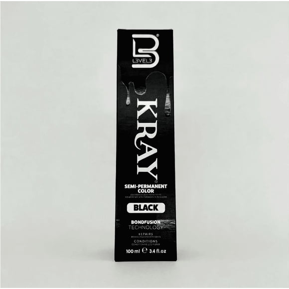 L3VEL3 BLACK SEMI PERMANENT COLOR TUBE 100ML