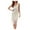 White, variant on Qiopertar Sequin Dress for Women Sleeveless Tassel Mini Dress Party Cocktail Night Out Elegant Round Neck Fitted Dance Dress, Red XL