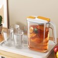 thumbnail image 3 of 1 Set of Water Pitcher with Strainer Drinks Water Jug Fridge Door Water Jug with Cups Cold Water Pitcher, 3 of 6