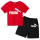 thumbnail image 5 of Conjunto de dos piezas de camiseta y pantalón corto de algodón con estampado informal de moda de verano para niños y niñas de 2 a 12 años, 5 of 5
