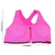 thumbnail image 2 of Women's Sports Bra Padded Wirefree Front Zipper Closure Shockproof Breathable Rose Red Size XL 1Pcs, 2 of 2
