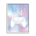 thumbnail image 4 of Stupell Industries Gamer Girl Pastel Typography Video Game Controller Framed Wall Art, 11 x 14, Design by Angela Nickeas, 4 of 5